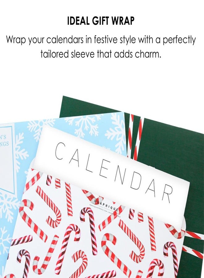 جرافيك أغطية تقويم العطلات من جرافيك، مجموعة من 3 قطع، غلاف هدايا عيد الميلاد يناسب التقاويم الشهرية الجدارية القياسية مقاس 12 بوصة × 12 بوصة، غطاء تقويم واقٍ مزخرف، ظرف قابل للتقشير واللصق، 12.5 بوصة × 12.5 بوصة - Image 4